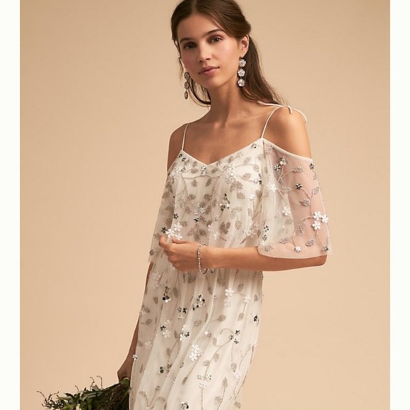 🆕NWT RARE BHLDN Faye Beaded Dress - Picture 3 of 16